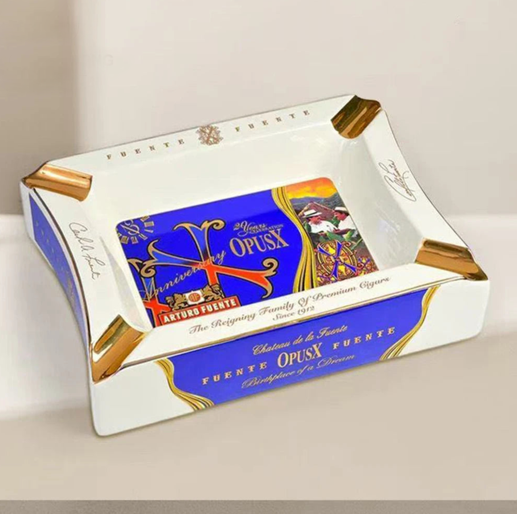 Arturo Fuente Opus X 20th Anniversary Ashtray - 4 Slot - collector edition.